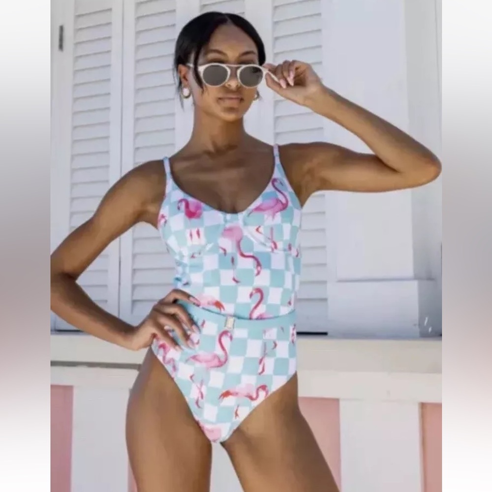 Kenny Flowers Copacabana Flamingo One Piece